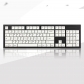 104+30 Black-white XDA profile Keycap PBT DYE Sublimation 1.75U 2U Keys for 60 61 64 84 96 87 104 108 Keyboard Japanese / Thai